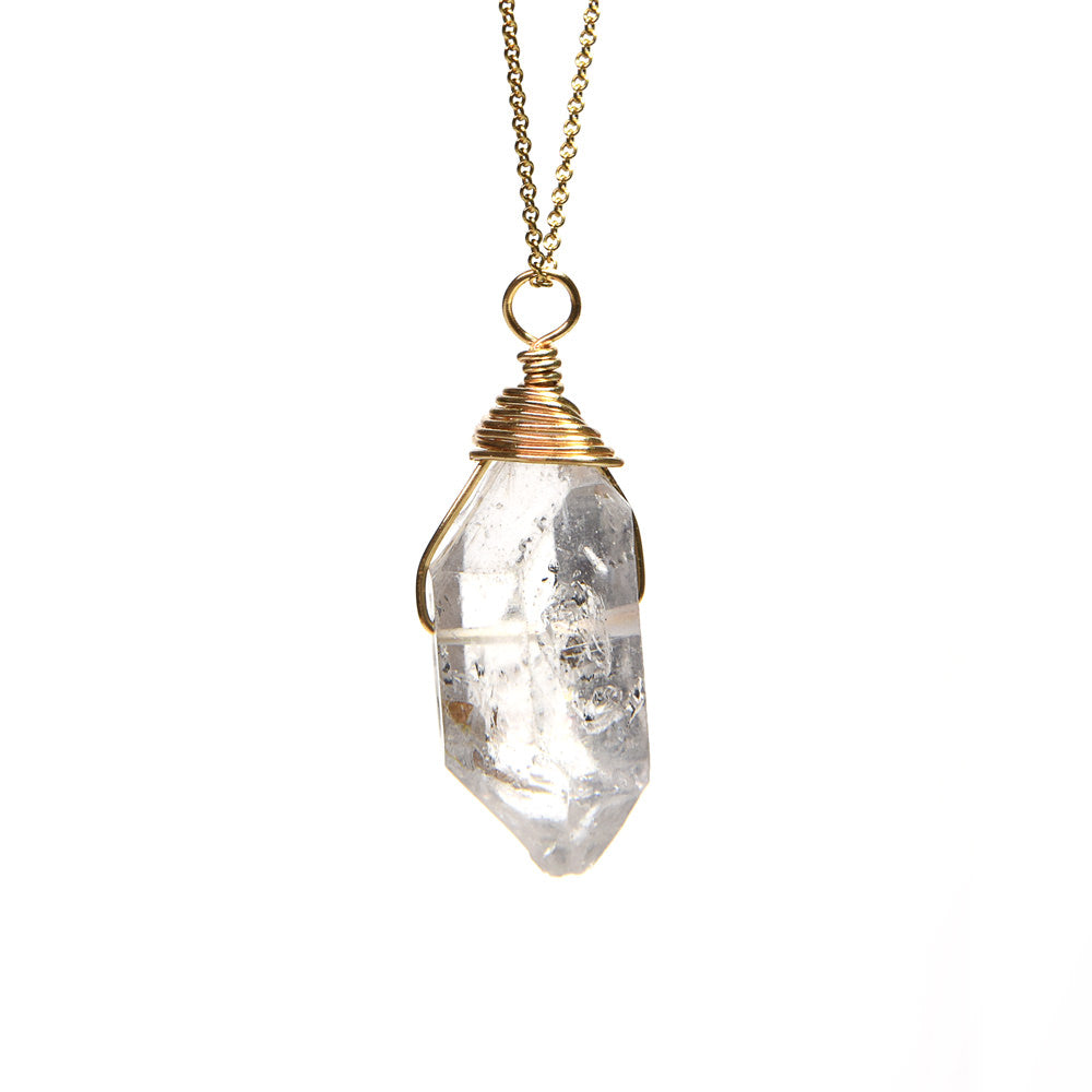 両剣水晶 ペンダントトップ 38.7x16.7x12.8mm #SB094