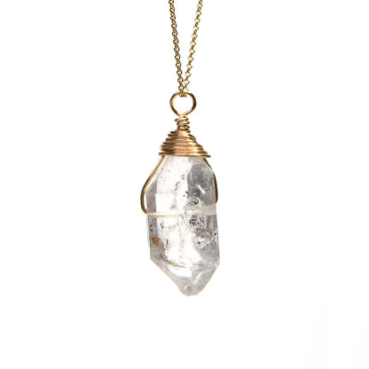 両剣水晶 ペンダントトップ 38.7x16.7x12.8mm #SB094