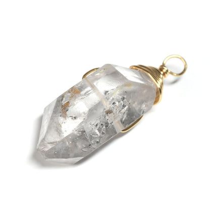 両剣水晶 ペンダントトップ 38.7x16.7x12.8mm #SB094