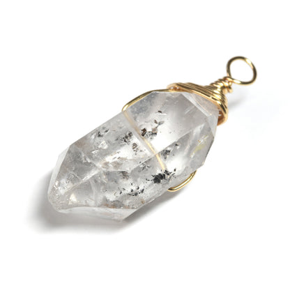 両剣水晶 ペンダントトップ 38.7x16.7x12.8mm #SB094
