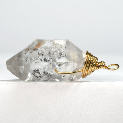 両剣水晶 ペンダントトップ 38.7x16.7x12.8mm #SB094