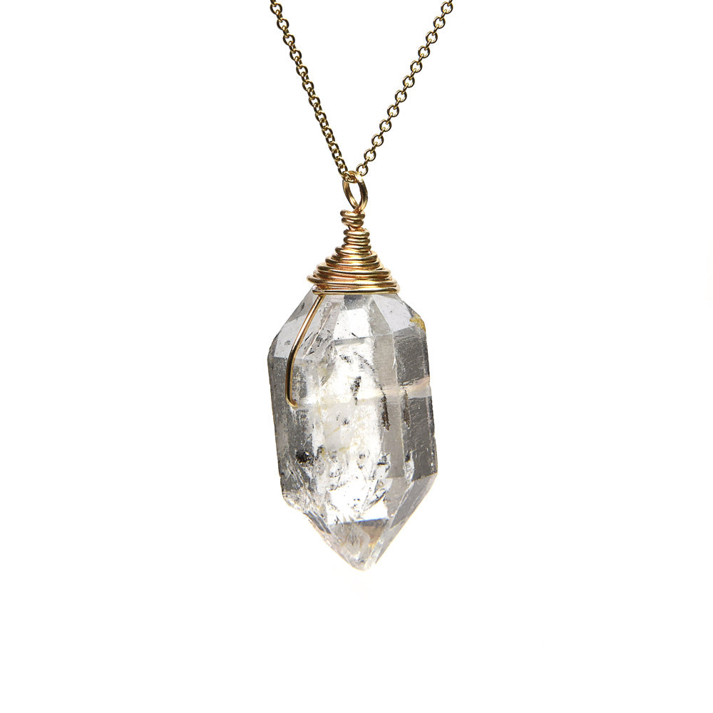 両剣水晶 ペンダントトップ 38.7x16.5x14.2mm #SB095