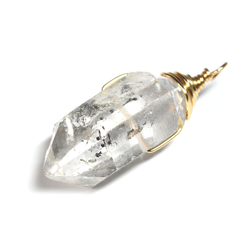 両剣水晶 ペンダントトップ 38.7x16.5x14.2mm #SB095