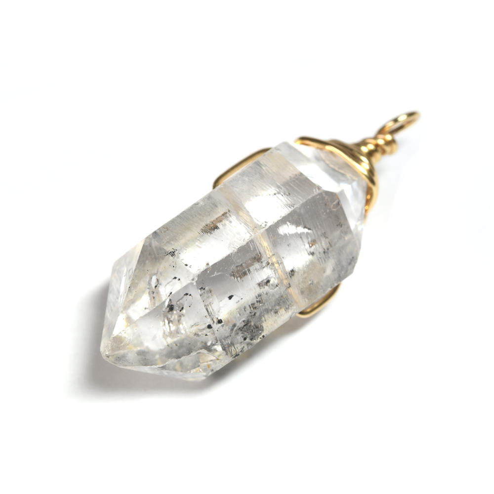 両剣水晶 ペンダントトップ 38.7x16.5x14.2mm #SB095