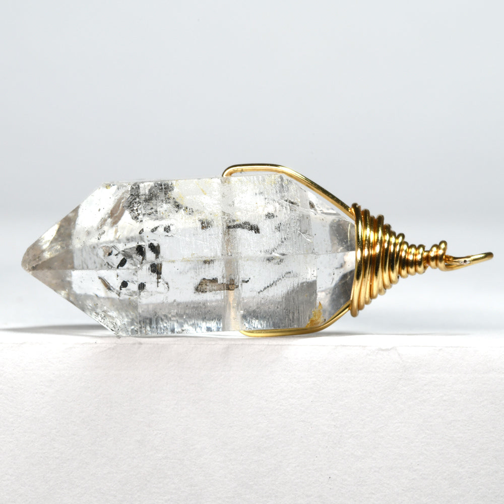 両剣水晶 ペンダントトップ 38.7x16.5x14.2mm #SB095