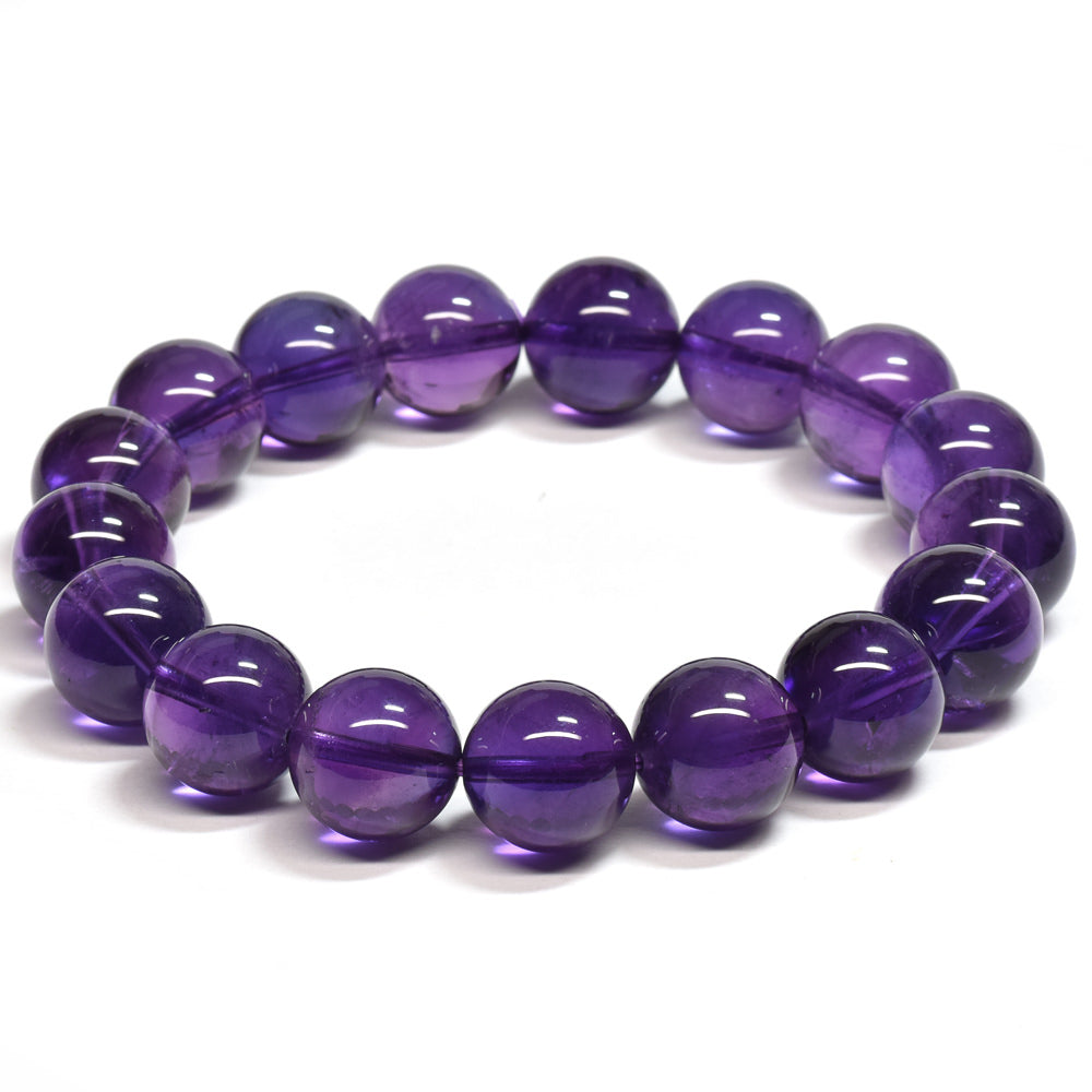 [高品質] アメジスト ブレスレット 12mm #SB102