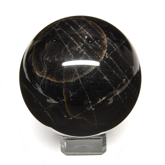 [鑑別付]チベット産モリオン 丸玉 61.5mm #SB109