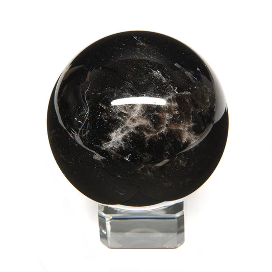 [鑑別付]チベット産モリオン 丸玉 49.5mm #SB115