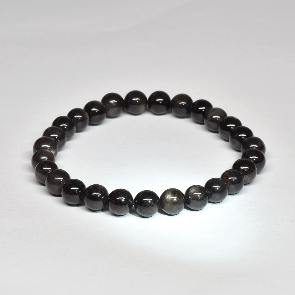 ブラックスターサファイア ブレスレット 6.5mm #SB120