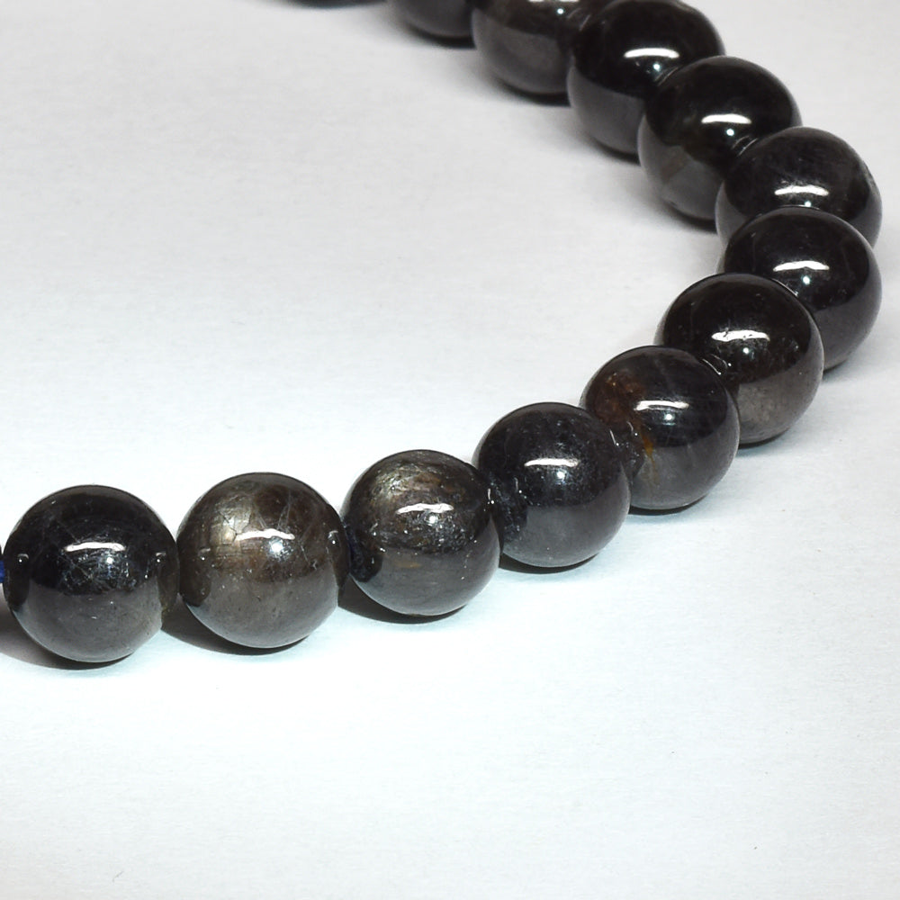 ブラックスターサファイア ブレスレット 6.5mm #SB120