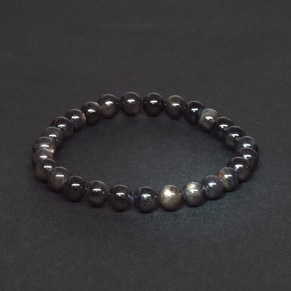 ブラックスターサファイア ブレスレット 6.5mm #SB120