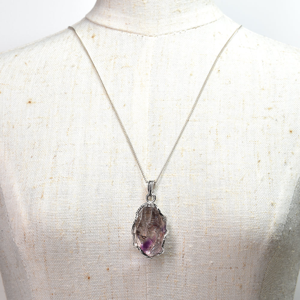 エレスチャルクォーツ SV925 ペンダントトップ 33x15.7x13mm #SB125