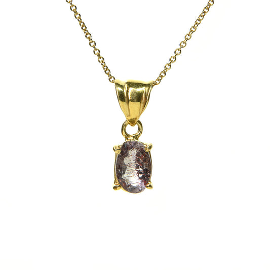 エレスチャルクォーツ 18KGP ペンダントトップ 19x7.3x5.5mm #SB126