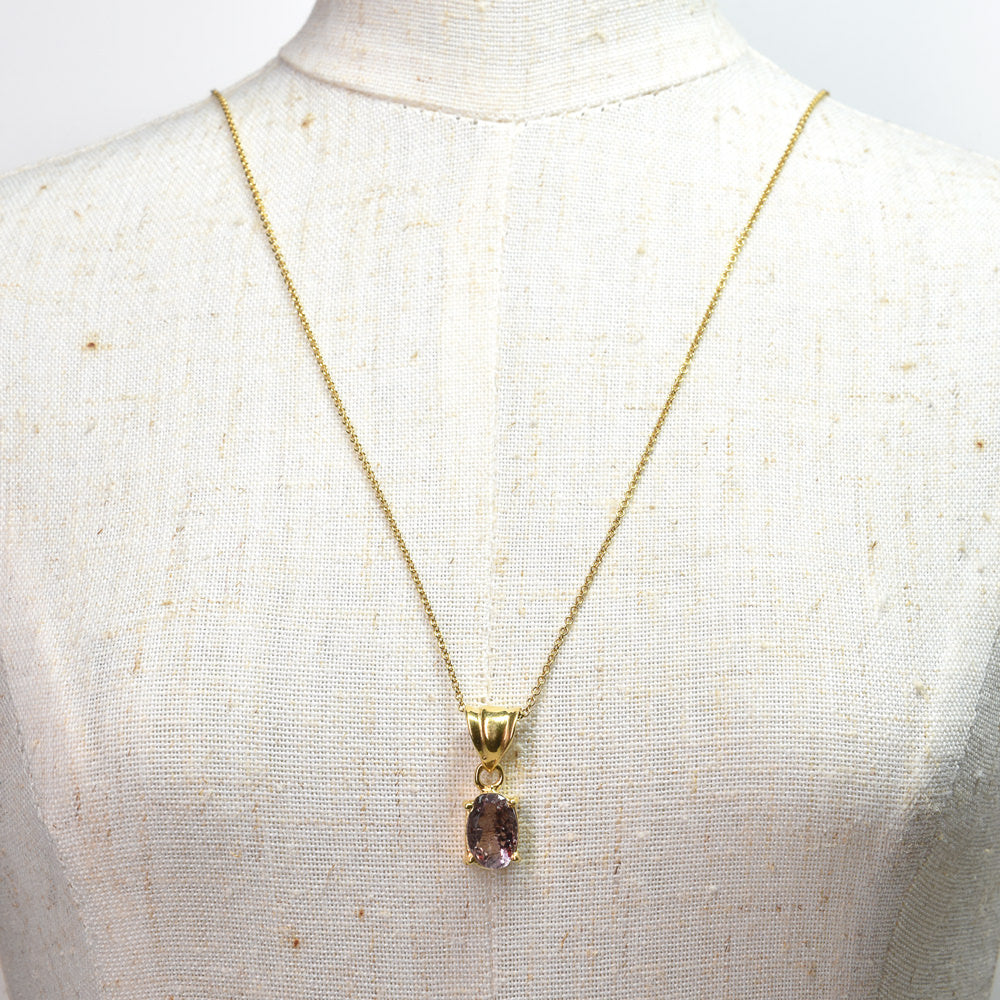 エレスチャルクォーツ 18KGP ペンダントトップ 19x7.3x5.5mm #SB126