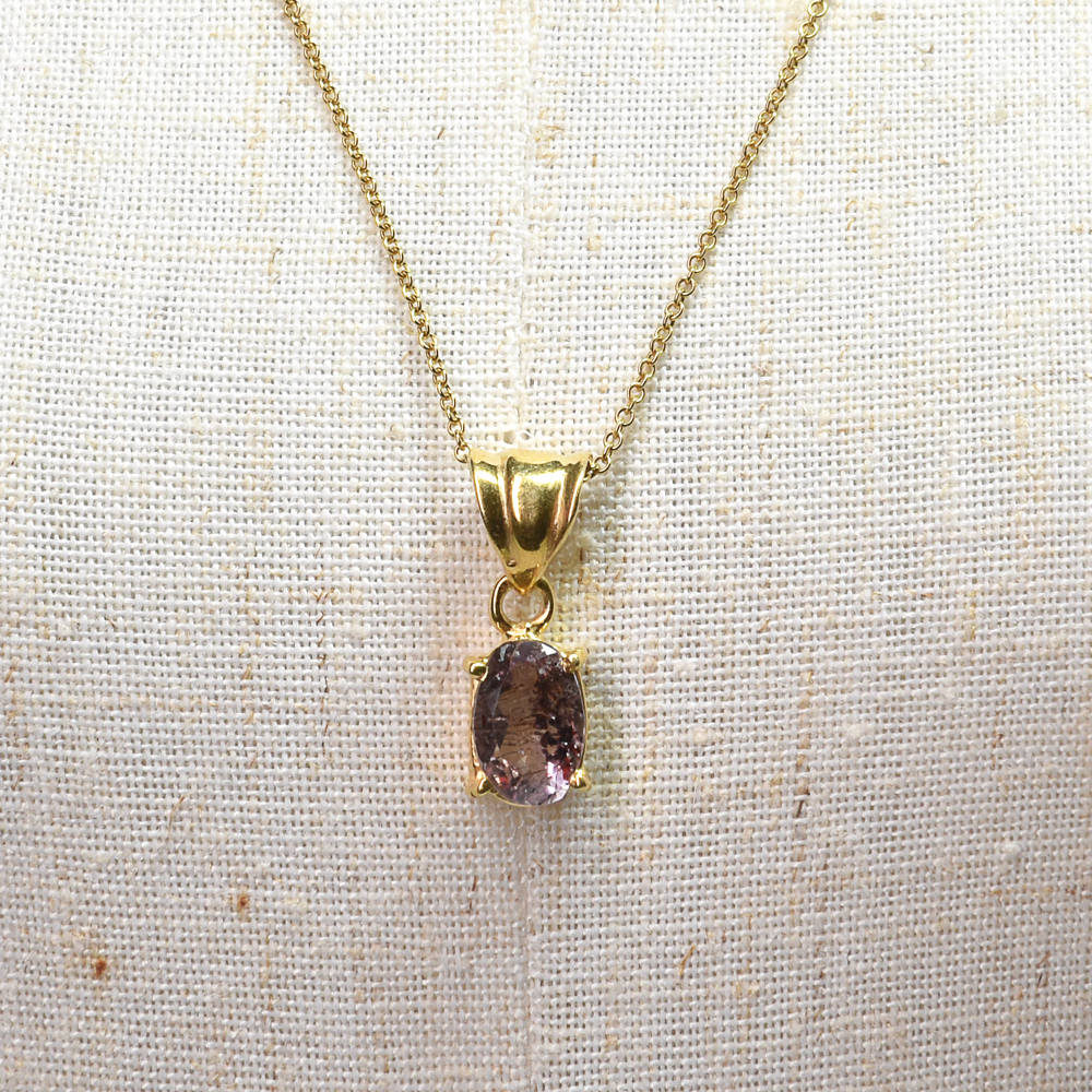 エレスチャルクォーツ 18KGP ペンダントトップ 19x7.3x5.5mm #SB126