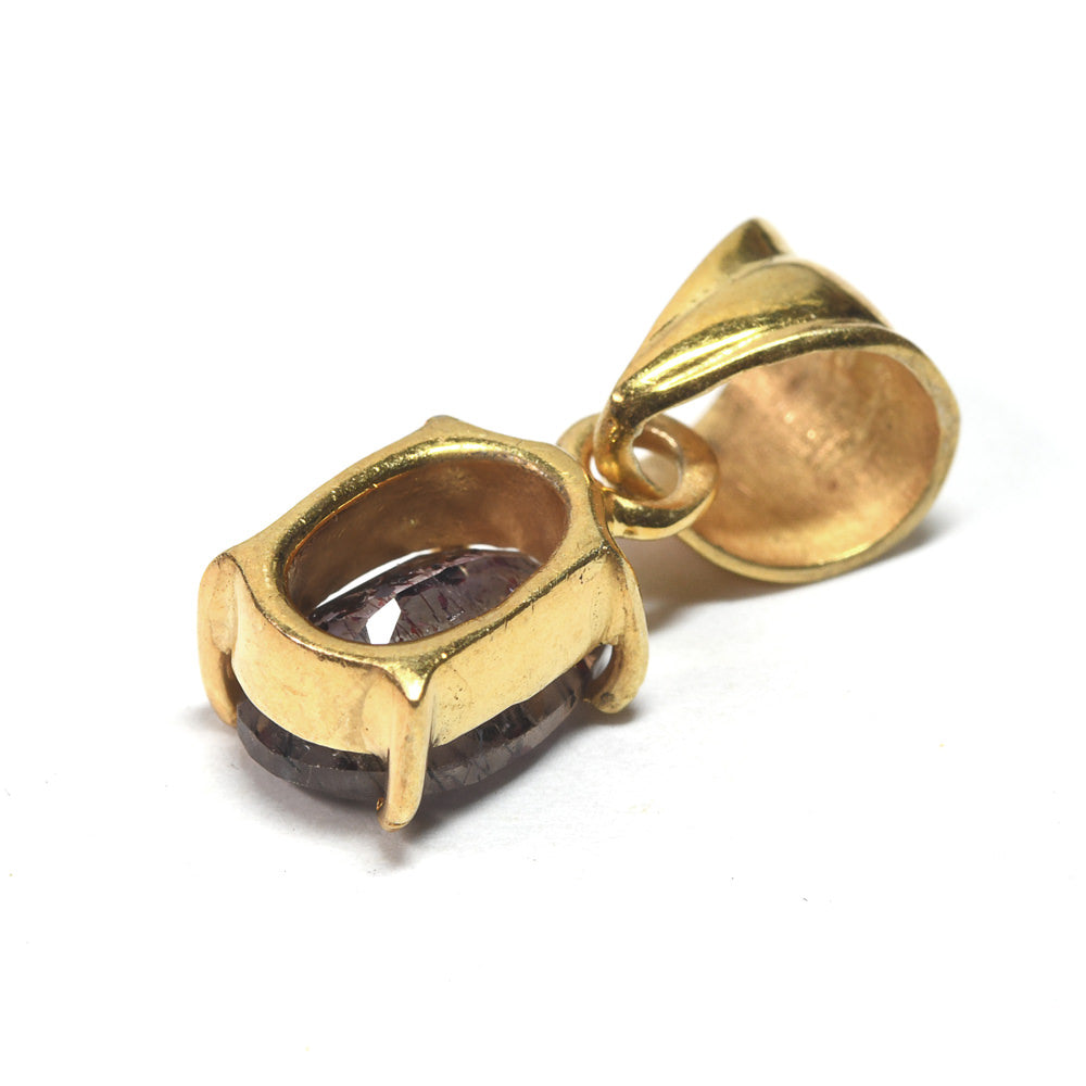 エレスチャルクォーツ 18KGP ペンダントトップ 19x7.3x5.5mm #SB126