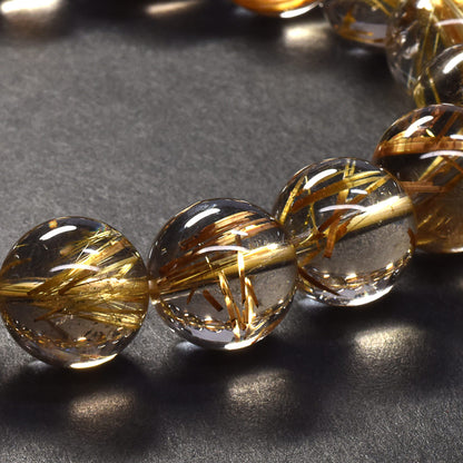 タイチンルチルクォーツ ブレスレット 12-12.5mm #SB134