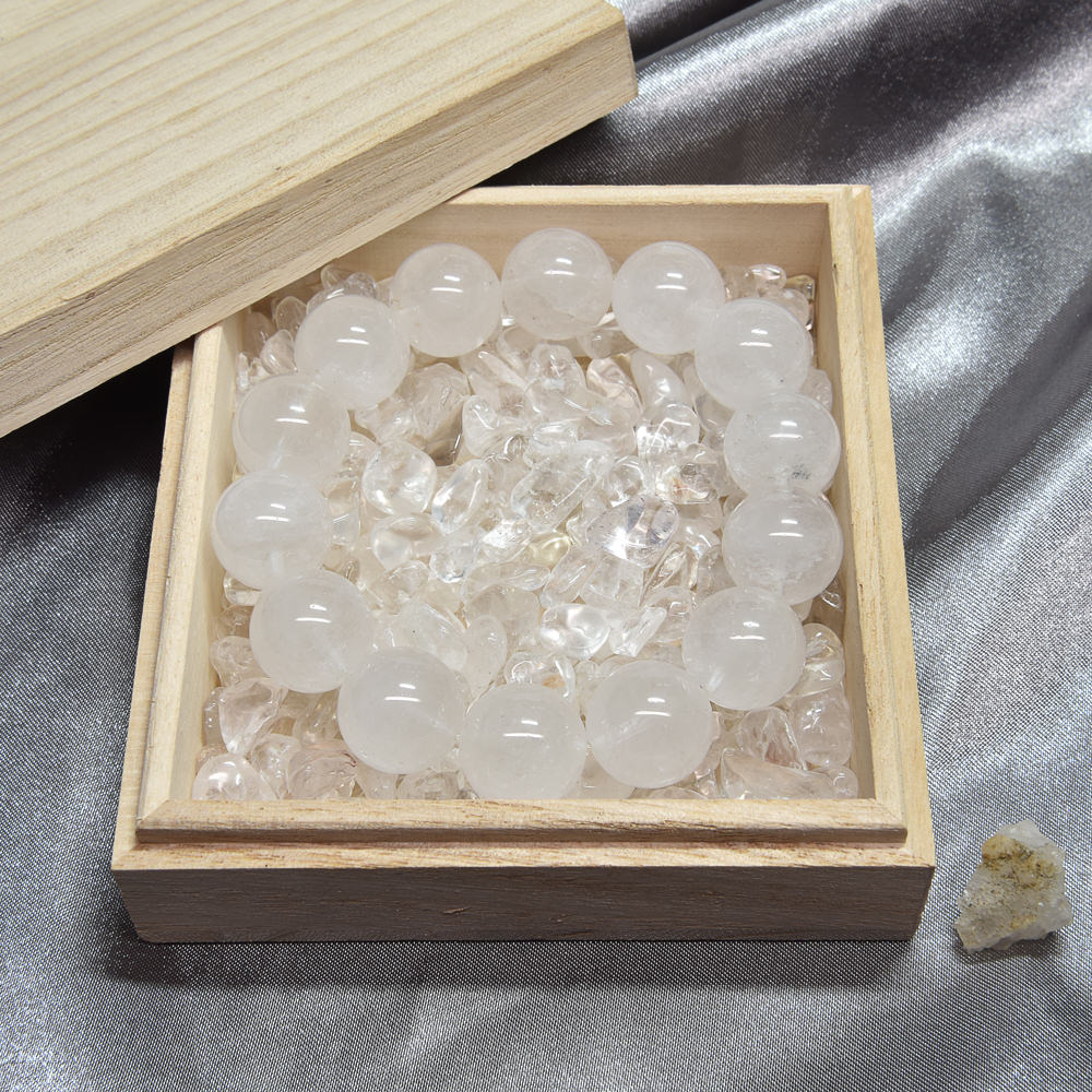 [大玉]山梨県産 黒平水晶 ブレスレット 15mm #SB157