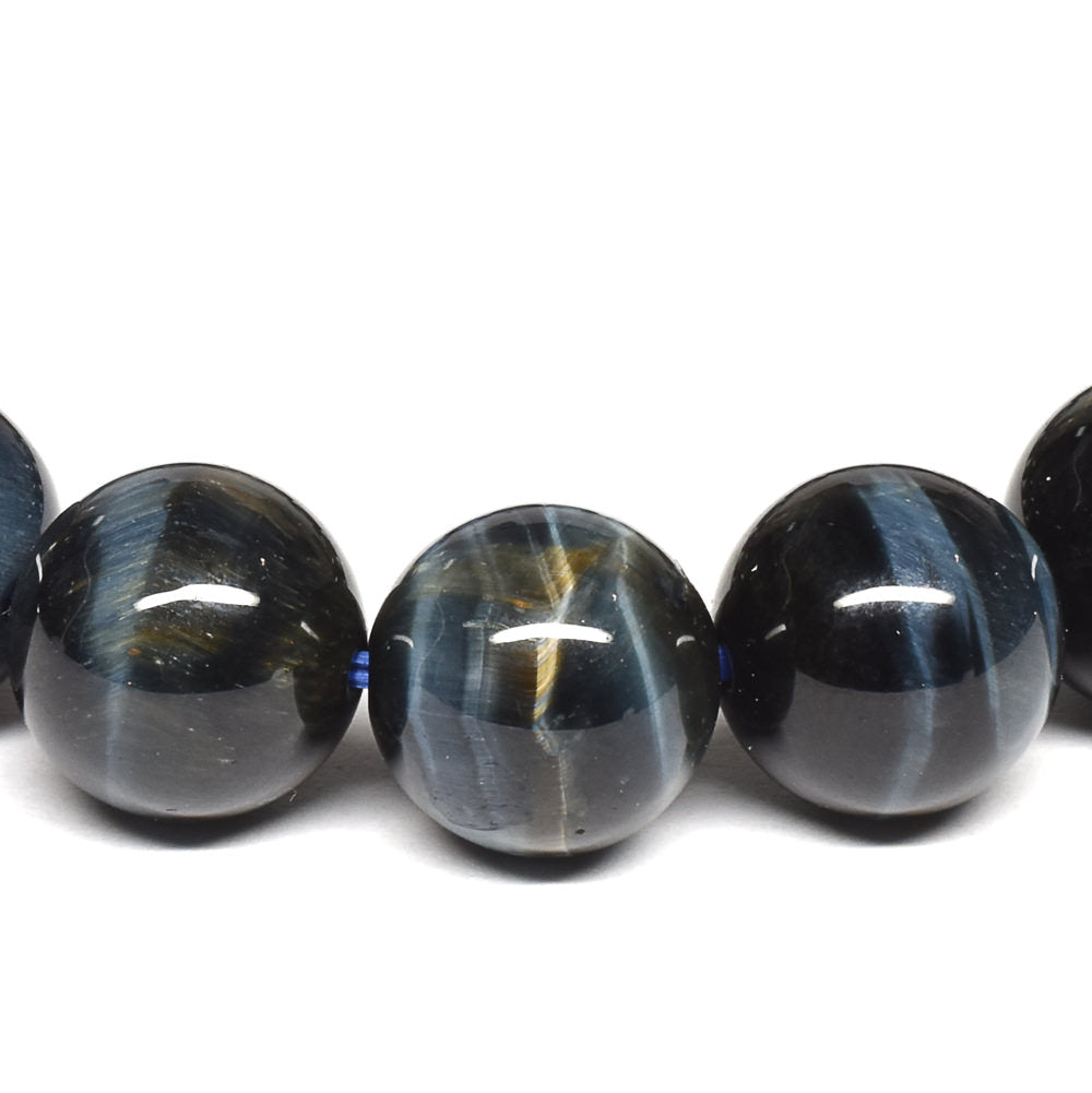 [鑑別付]サンダーボルト・ゼブラタイガーアイ ブレスレット 10mm #SB178