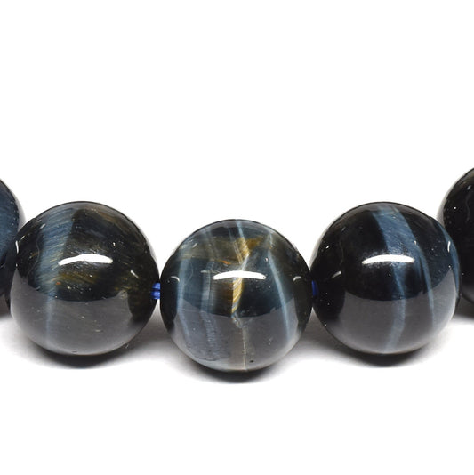 [鑑別付]サンダーボルト・ゼブラタイガーアイ ブレスレット 10mm #SB178