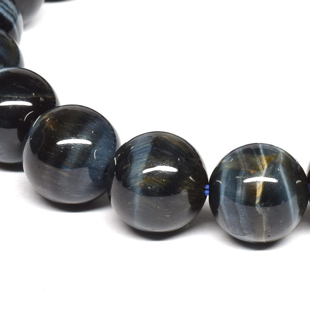 [鑑別付]サンダーボルト・ゼブラタイガーアイ ブレスレット 10mm #SB178