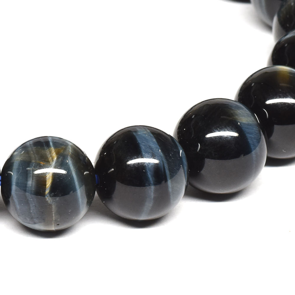 [鑑別付]サンダーボルト・ゼブラタイガーアイ ブレスレット 10mm #SB178