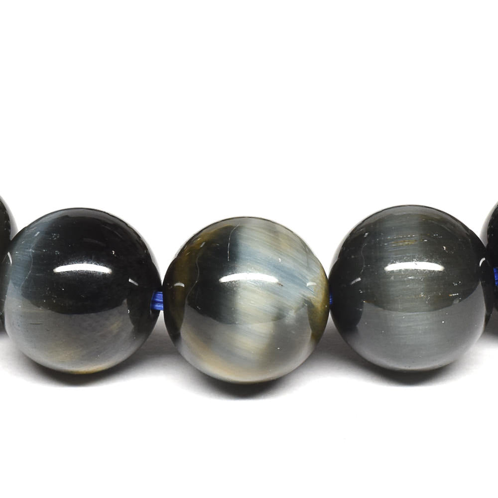 [鑑別付]サンダーボルト・ゼブラタイガーアイ ブレスレット 10mm #SB179