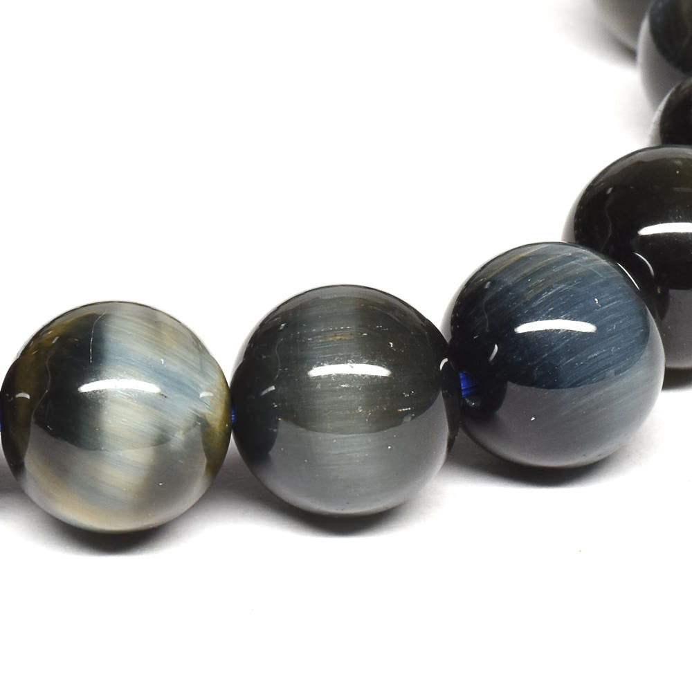[鑑別付]サンダーボルト・ゼブラタイガーアイ ブレスレット 10mm #SB179