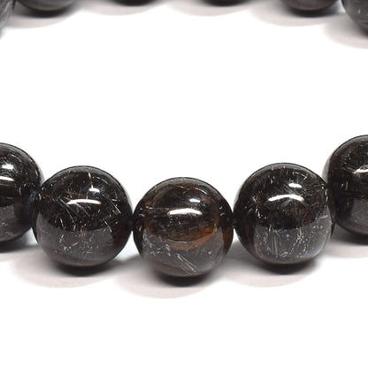 [鑑別付]ブラックルチルクォーツ ブレスレット 10mm #SB181