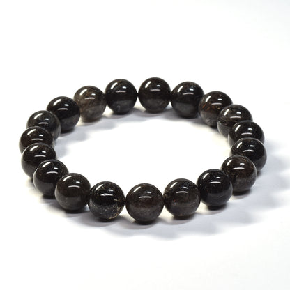 [鑑別付]ブラックルチルクォーツ ブレスレット 10mm #SB182
