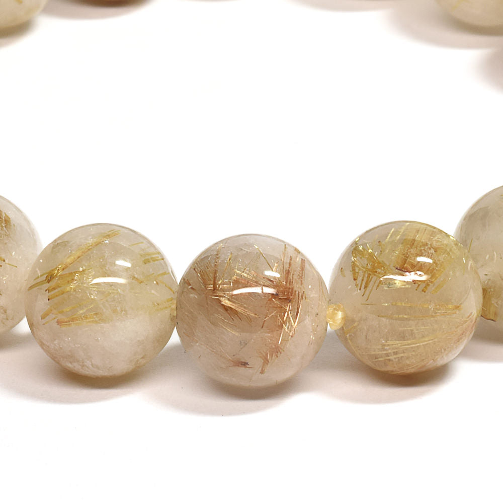 ゴールドルチルクォーツ ブレスレット 12mm #SC004
