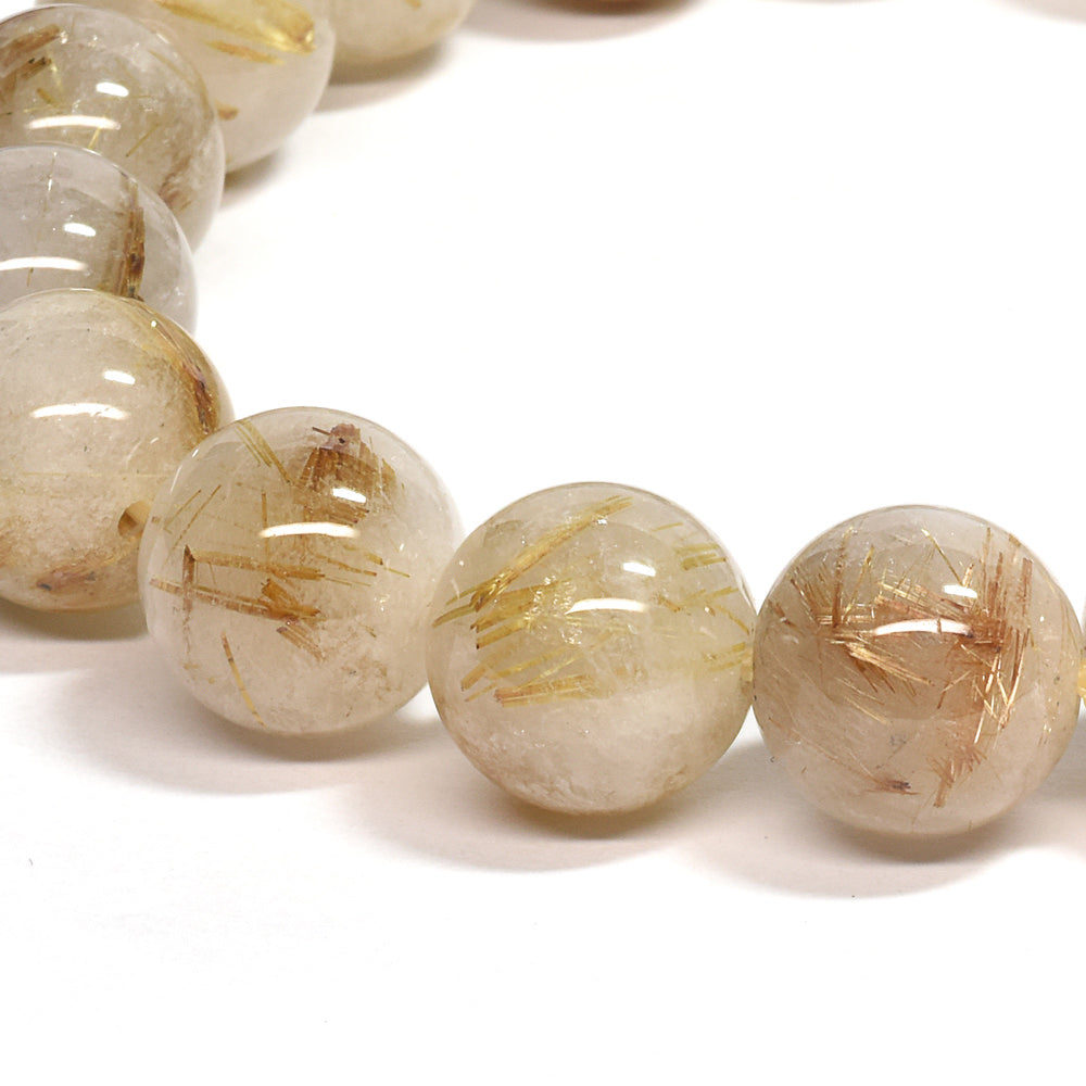 ゴールドルチルクォーツ ブレスレット 12mm #SC004