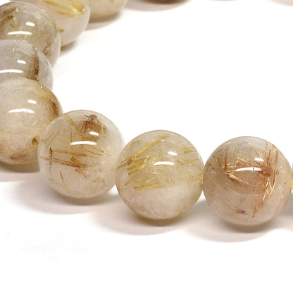 ゴールドルチルクォーツ ブレスレット 12mm #SC004