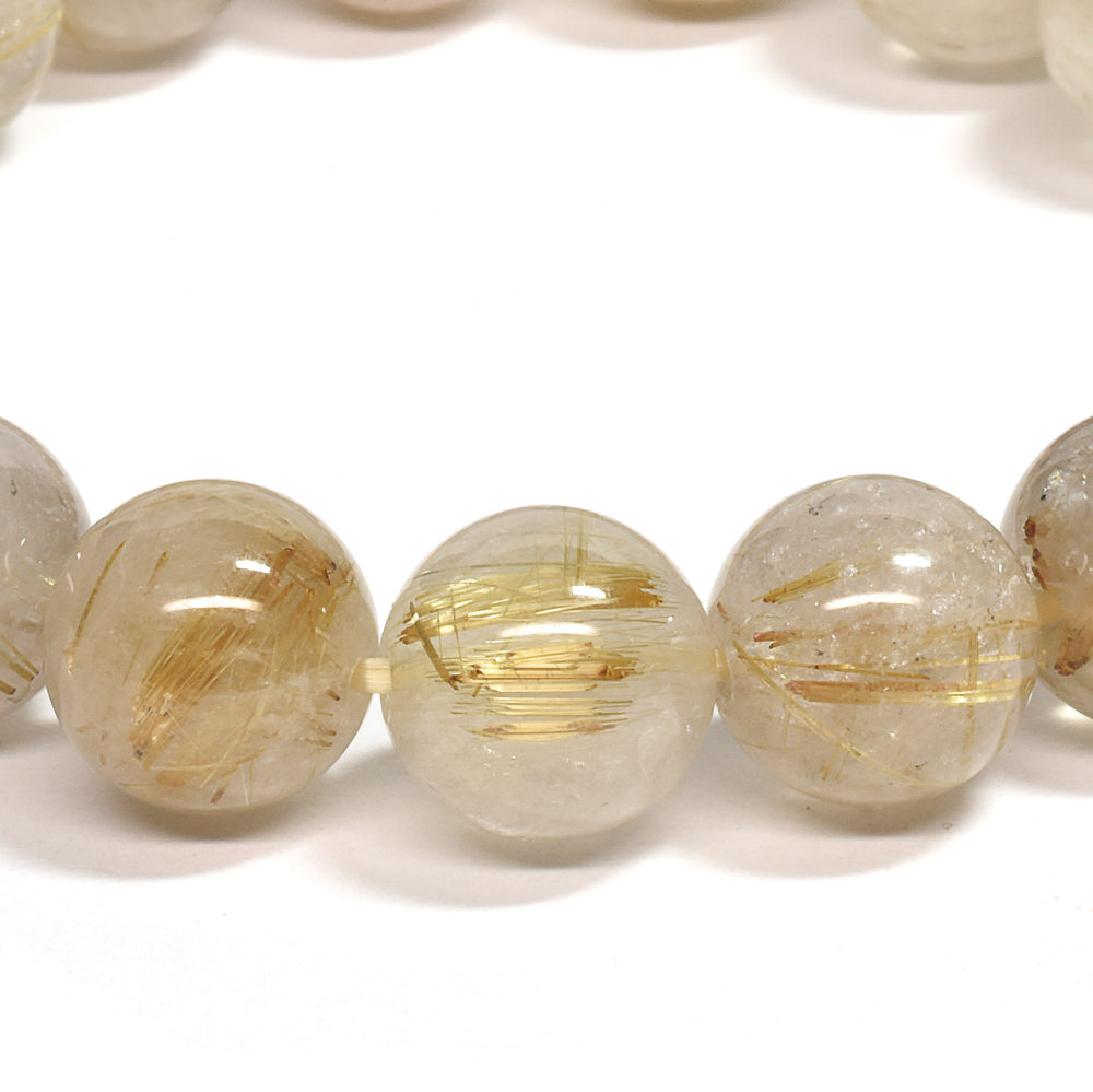 ゴールドルチルクォーツ ブレスレット 12mm #SC005