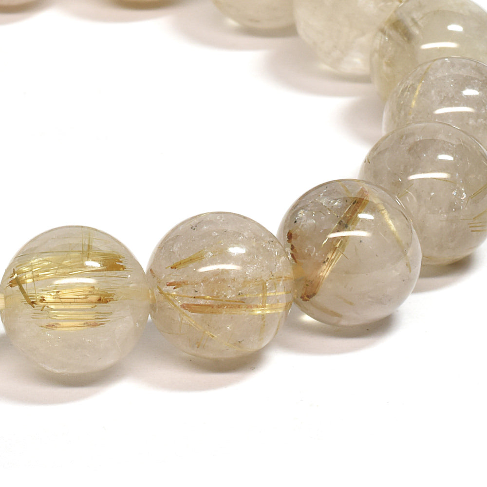 ゴールドルチルクォーツ ブレスレット 12mm #SC005