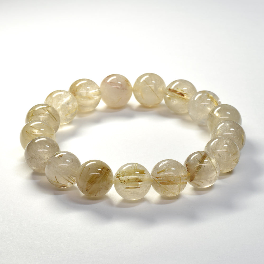 ゴールドルチルクォーツ ブレスレット 12mm #SC005