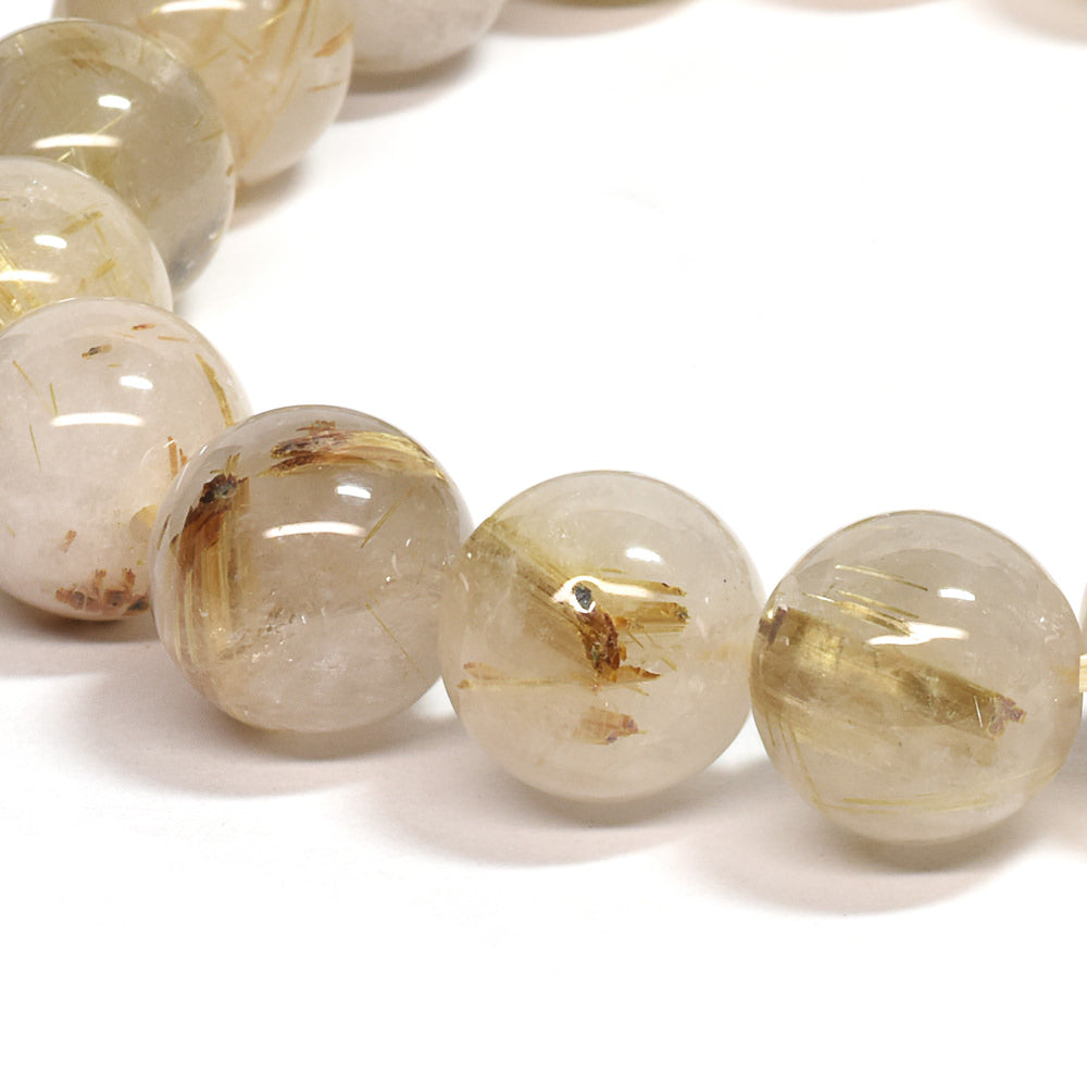 ゴールドルチルクォーツ ブレスレット 12mm #SC006