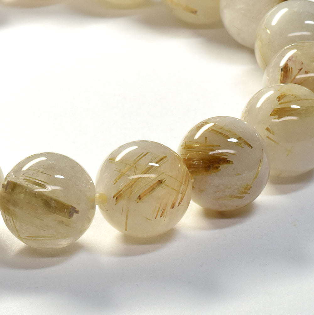 ゴールドルチルクォーツ ブレスレット 12mm #SC006
