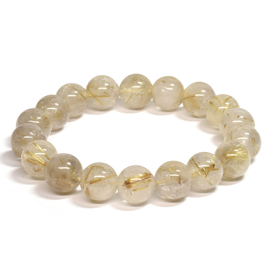 ゴールドルチルクォーツ ブレスレット 12mm #SC007