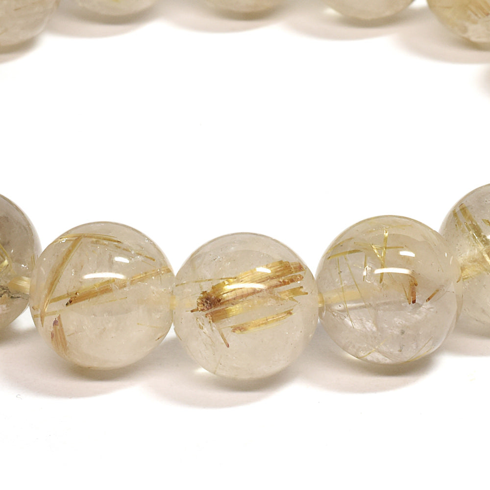 ゴールドルチルクォーツ ブレスレット 12mm #SC007