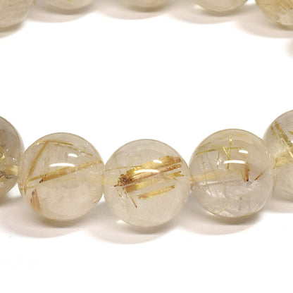 ゴールドルチルクォーツ ブレスレット 12mm #SC007