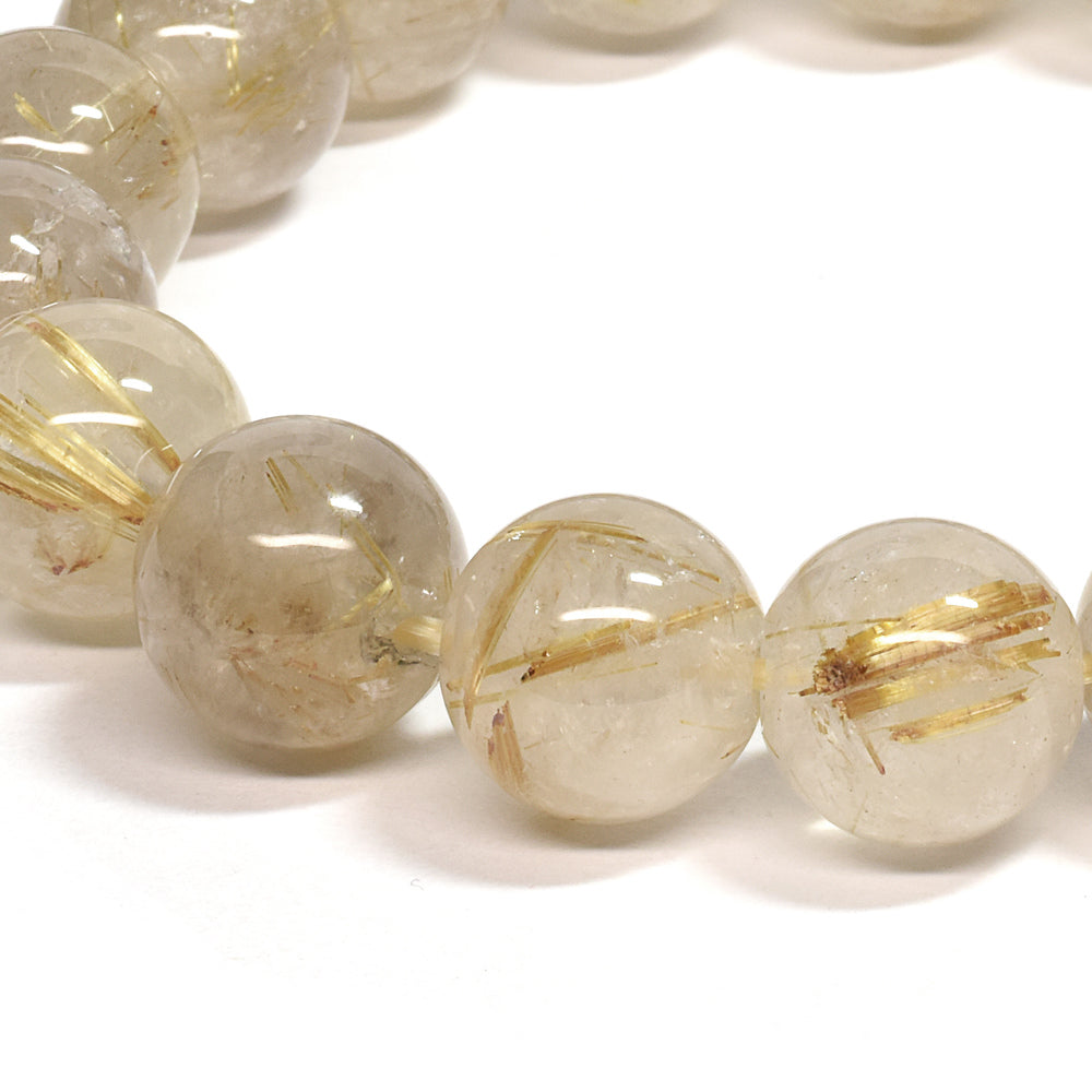 ゴールドルチルクォーツ ブレスレット 12mm #SC007