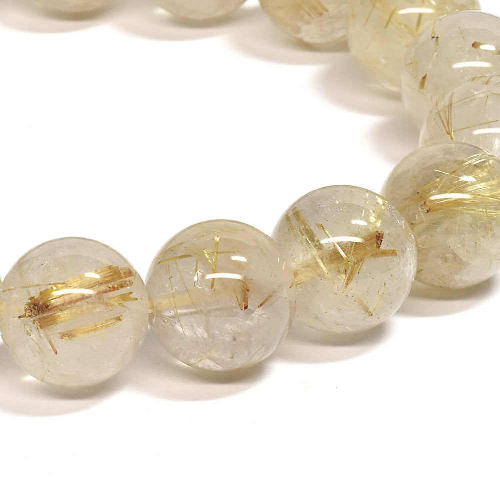 ゴールドルチルクォーツ ブレスレット 12mm #SC007