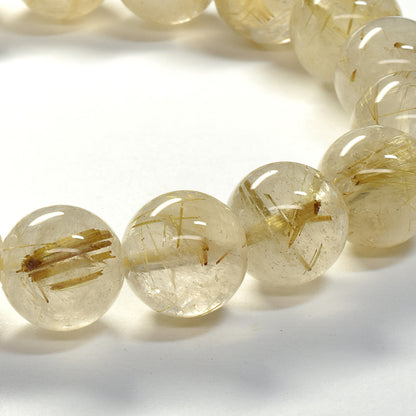 ゴールドルチルクォーツ ブレスレット 12mm #SC007