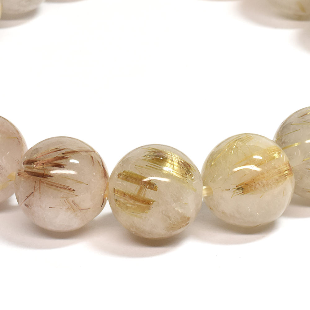 ゴールドルチルクォーツ ブレスレット 12mm #SC008