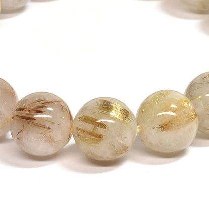 ゴールドルチルクォーツ ブレスレット 12mm #SC008