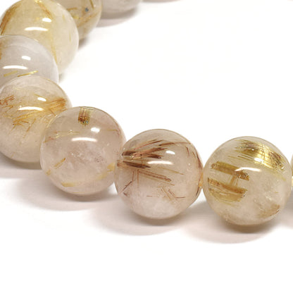ゴールドルチルクォーツ ブレスレット 12mm #SC008