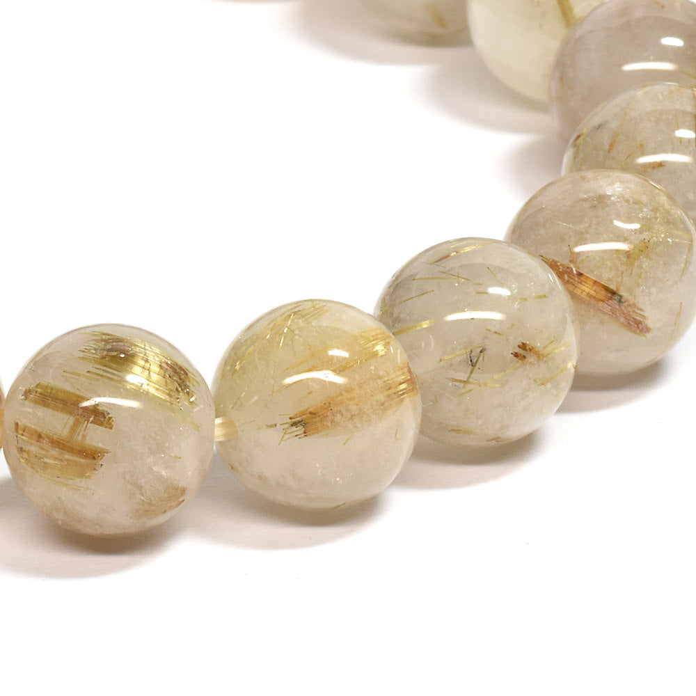 ゴールドルチルクォーツ ブレスレット 12mm #SC008