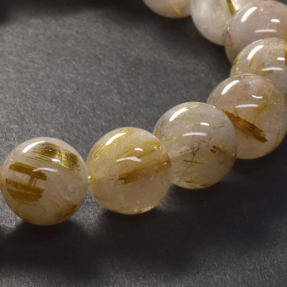 ゴールドルチルクォーツ ブレスレット 12mm #SC008