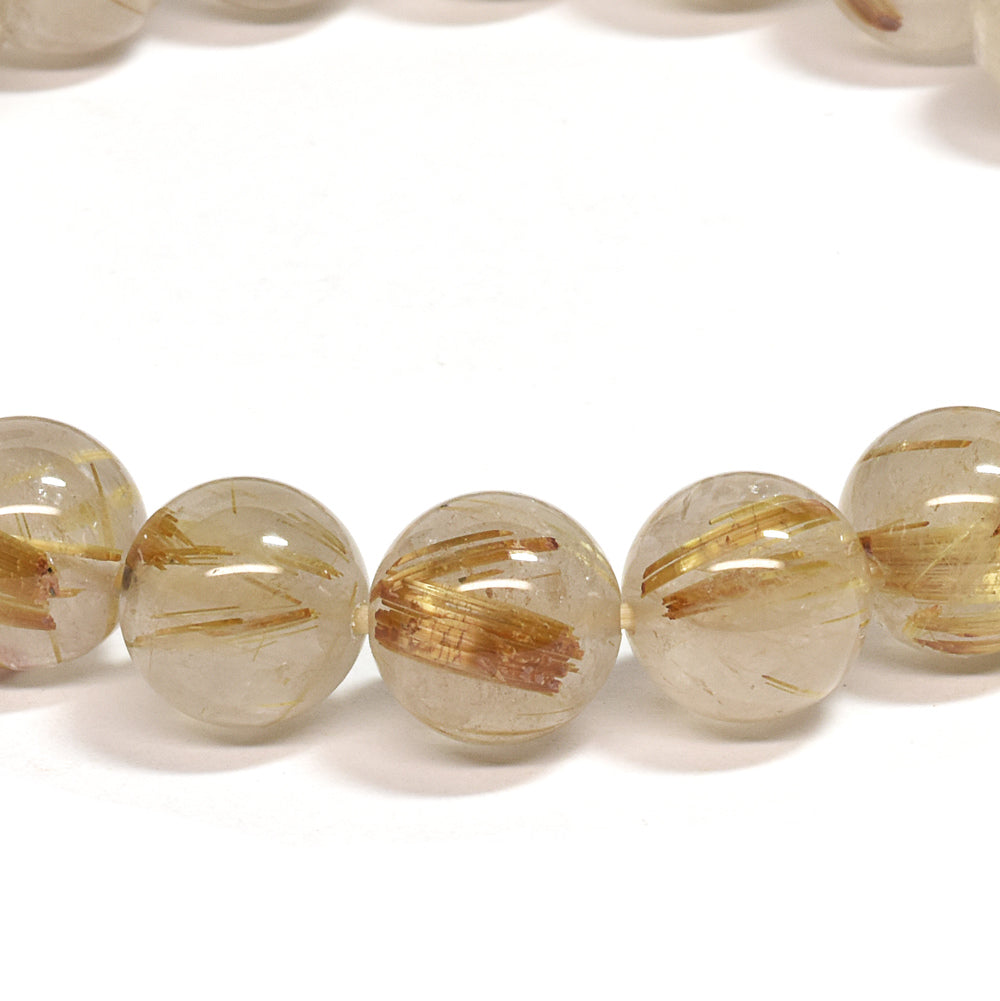 ゴールドルチルクォーツ ブレスレット 9.5mm #SC009